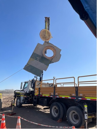 Transporte y levante de componentes